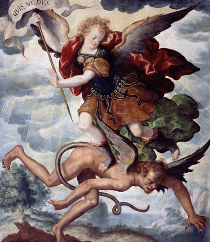 Anjel bojuje proti demonovi